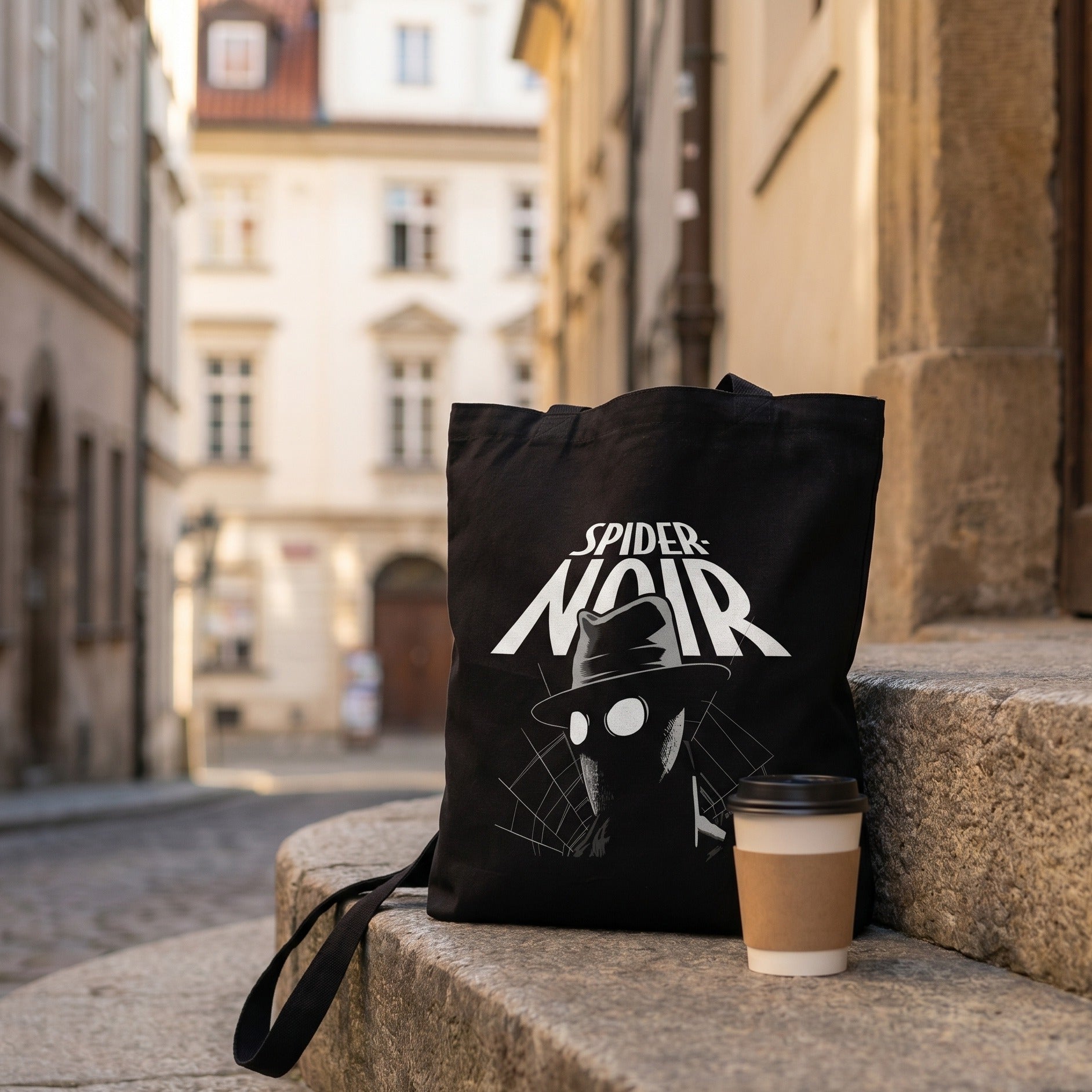 Produktbild Spider-Man - Spider-Noir Jutebeutel schwarz