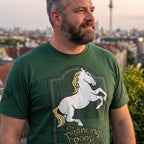 Produktbild Der Herr der Ringe - Zum Tänzelnden Pony Logo T-Shirt grün