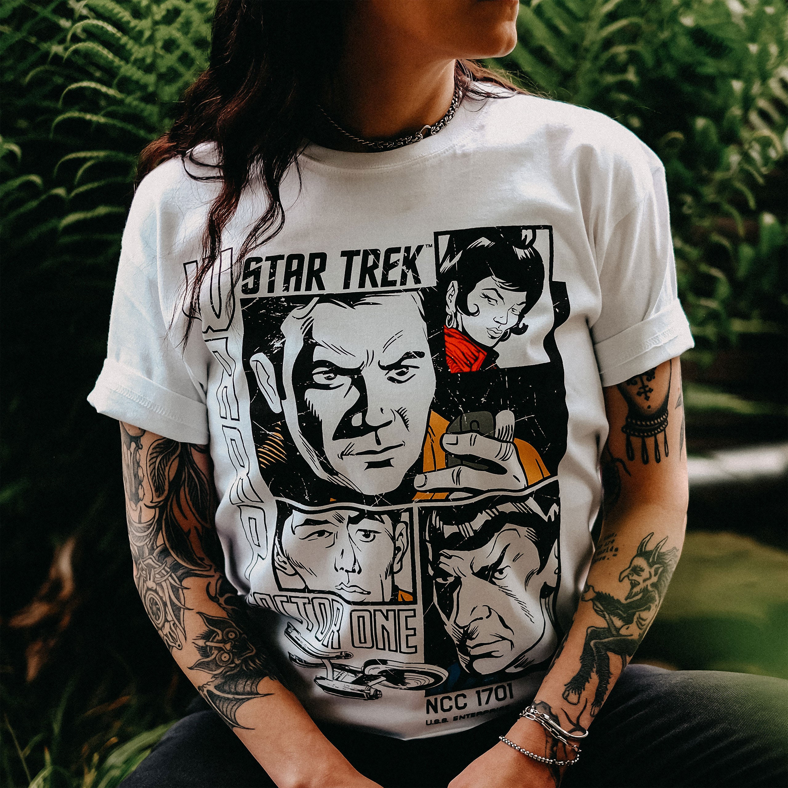 Produktbild Star Trek - Warp 1 Retro T-Shirt weiß