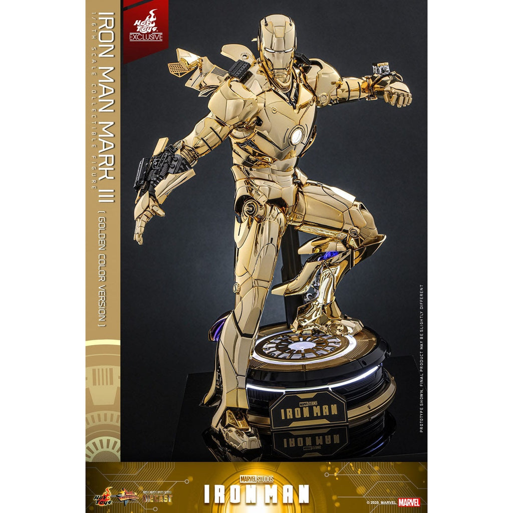 Produktbild Iron Man - Iron Mark III Masterpiece Actionfigur 1:6 Gold Color Version Exklusiv