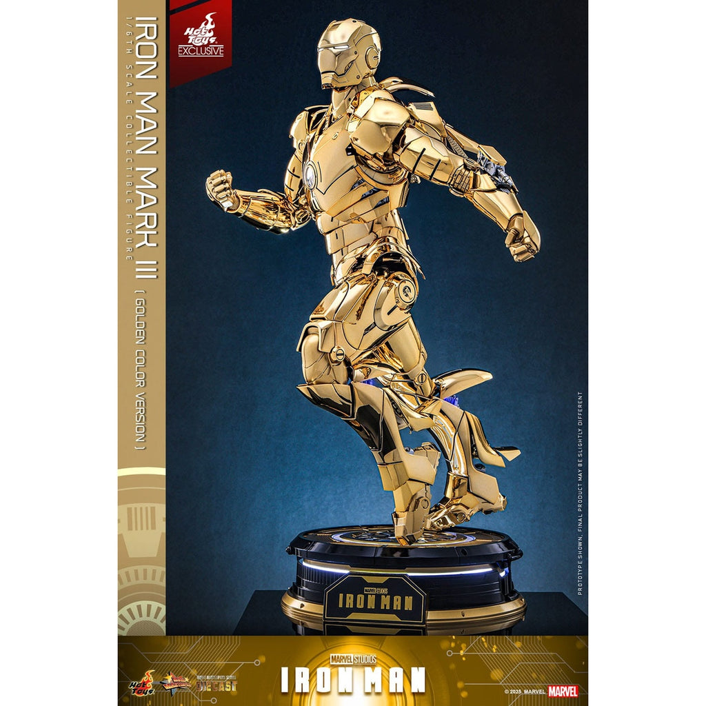 Produktbild Iron Man - Iron Mark III Masterpiece Actionfigur 1:6 Gold Color Version Exklusiv