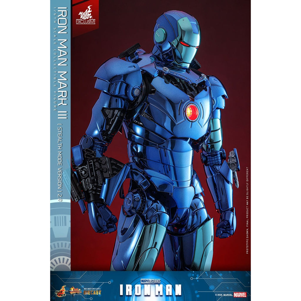 Produktbild Iron Man - Iron Man Mark III Masterpiece Actionfigur 1:6 Stealth Mode Version Exklusiv