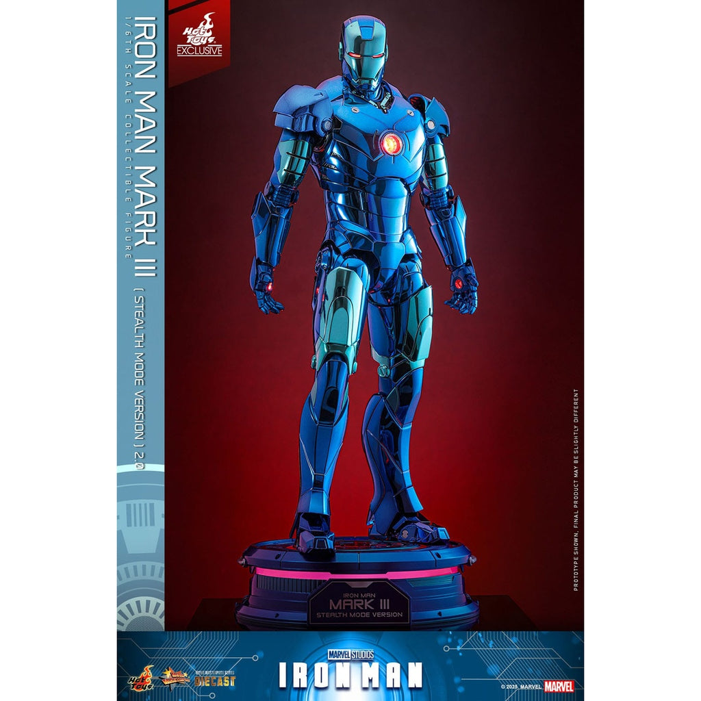 Produktbild Iron Man - Iron Man Mark III Masterpiece Actionfigur 1:6 Stealth Mode Version Exklusiv