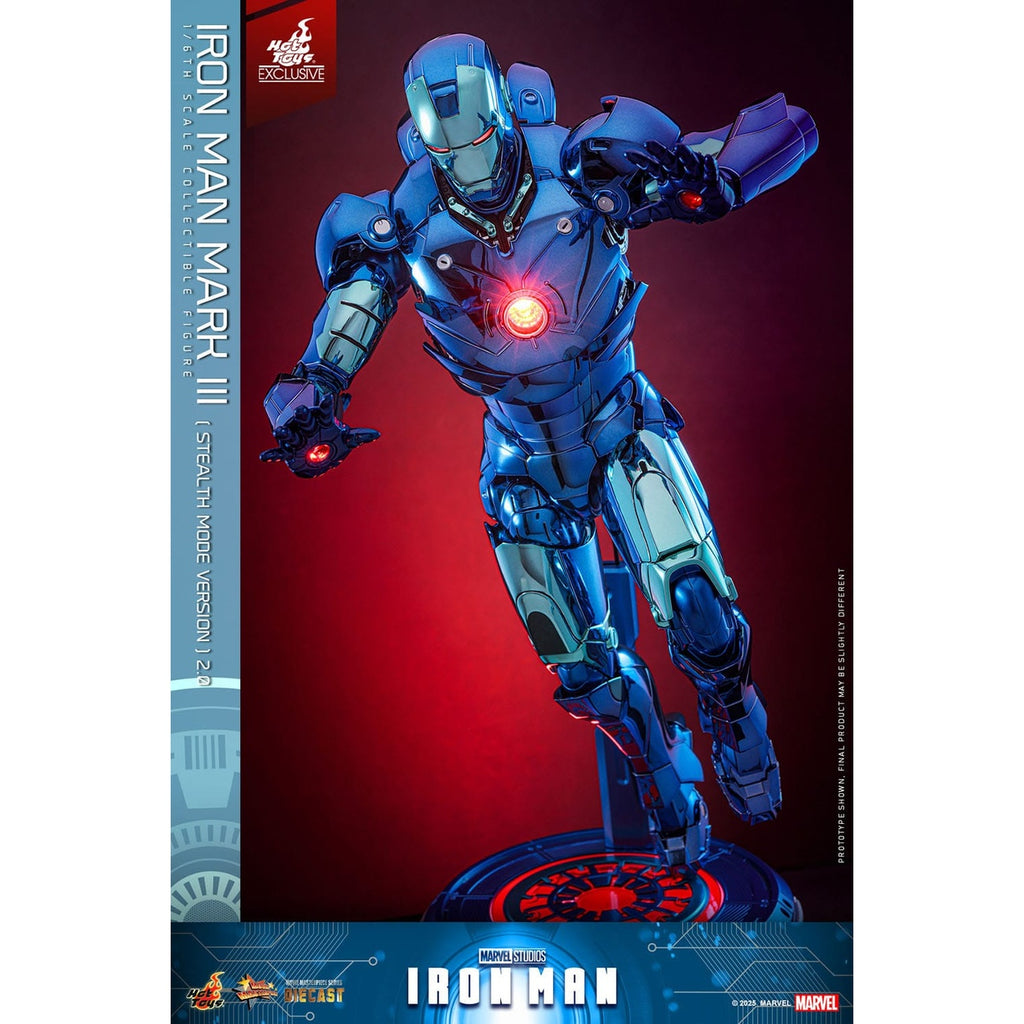 Produktbild Iron Man - Iron Man Mark III Masterpiece Actionfigur 1:6 Stealth Mode Version Exklusiv