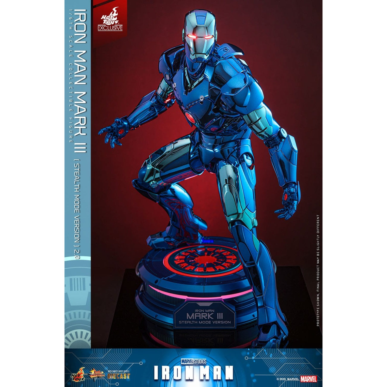Produktbild Iron Man - Iron Man Mark III Masterpiece Actionfigur 1:6 Stealth Mode Version Exklusiv