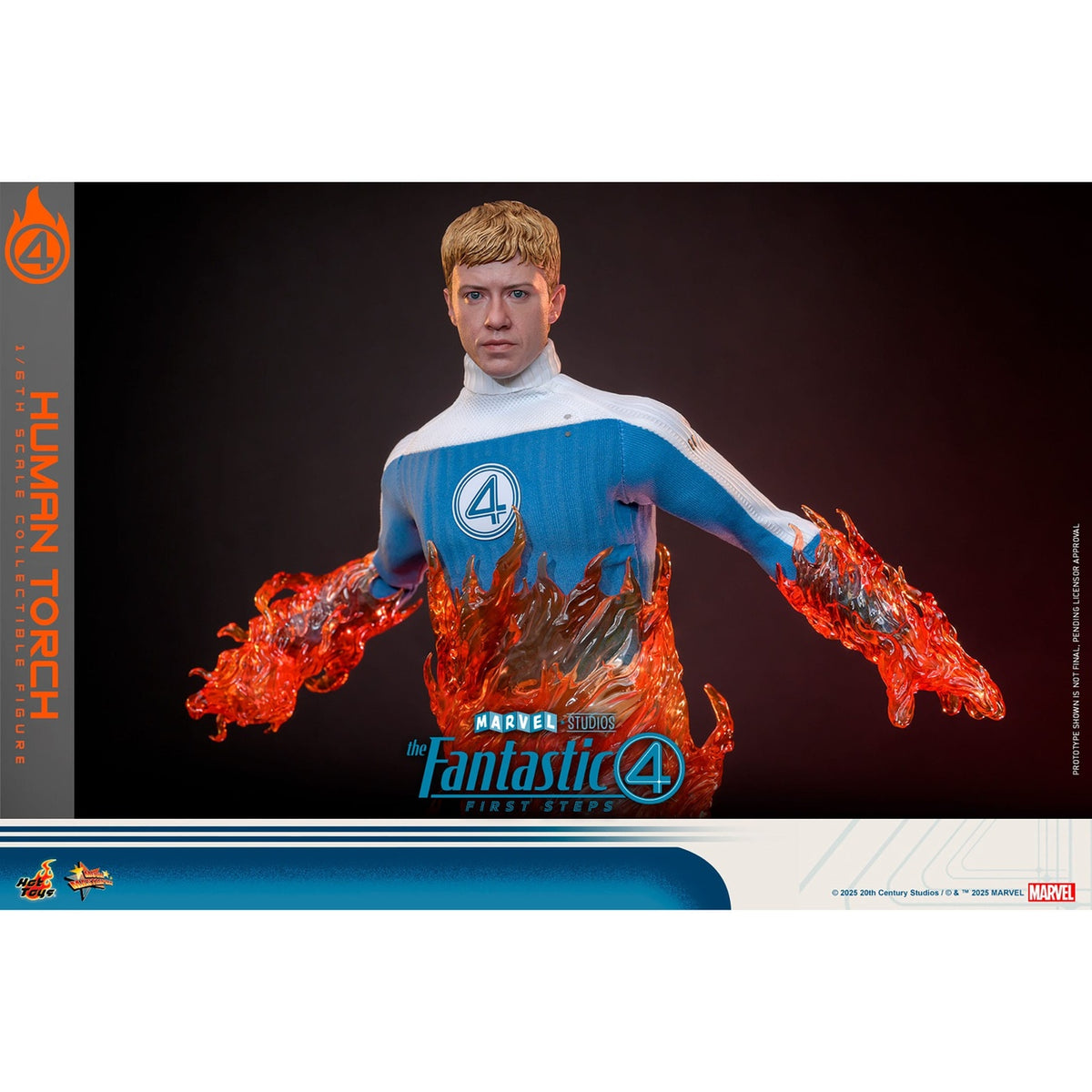 Produktbild The Fantastic Four: First Steps - Human Torch Masterpiece Actionfigur 1:6