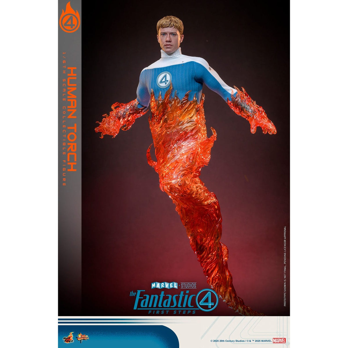 Produktbild The Fantastic Four: First Steps - Human Torch Masterpiece Actionfigur 1:6