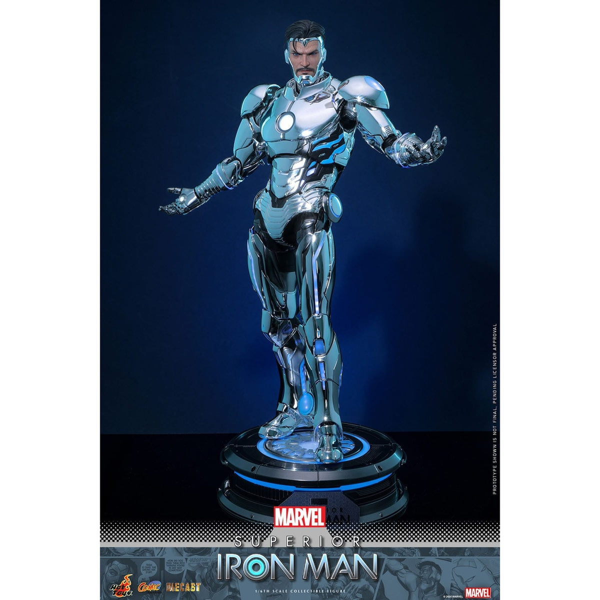 Produktbild Marvel Comic - Superior Iron Man Masterpiece Actionfigur 1:6