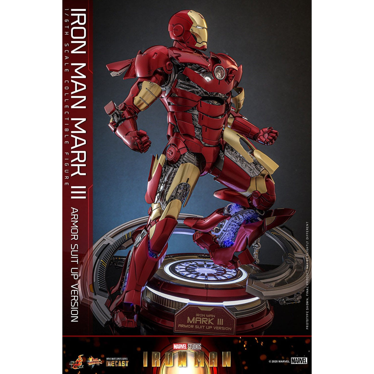 Produktbild Iron Man Mark III (Armor Suit Up Version) Masterpiece Actionfigur 1:6 - Iron Man