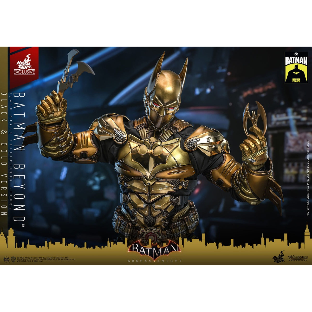 Produktbild Batman: Arkham Knight - Batman Beyond Masterpiece Actionfigur 1:6 Black & Gold Version
