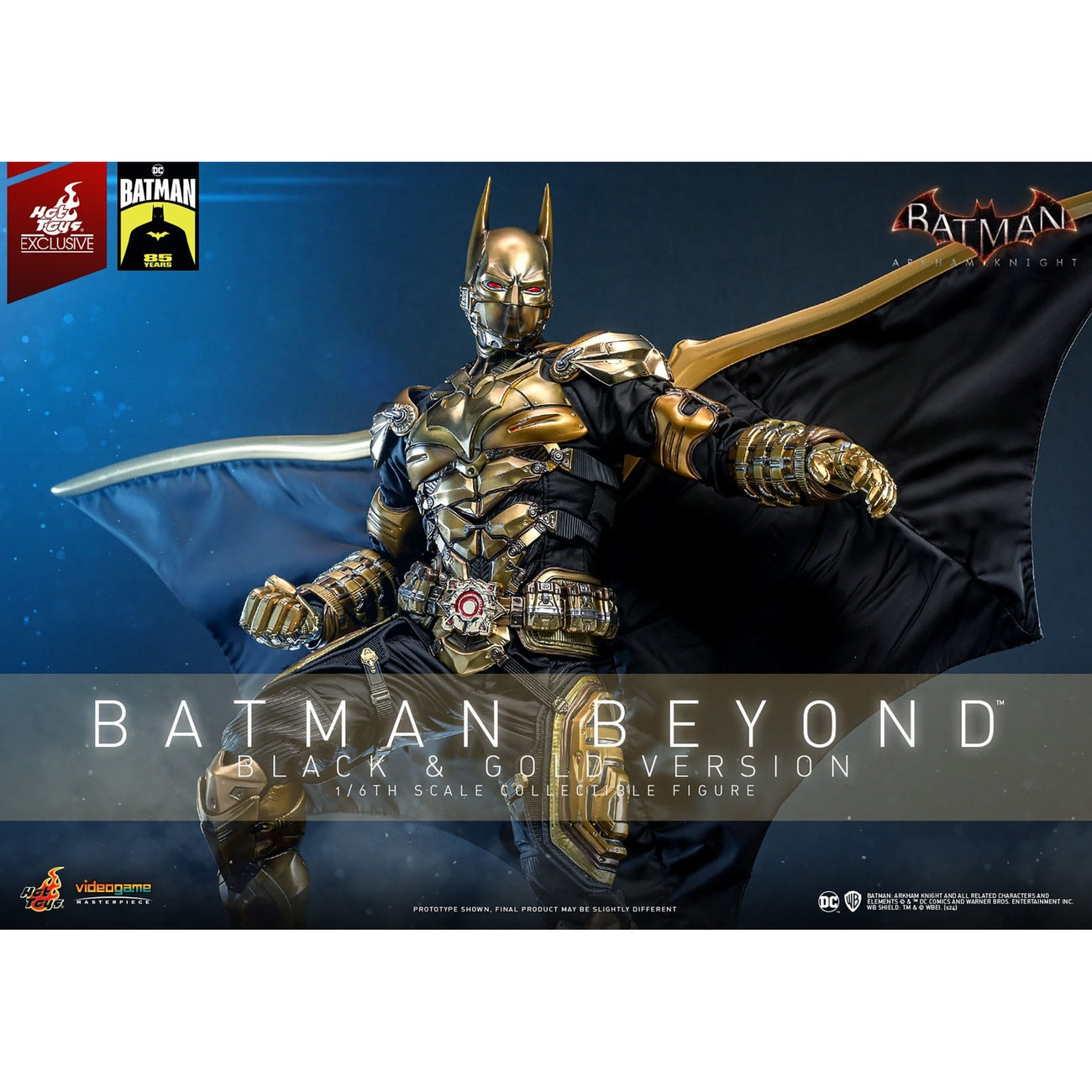 Produktbild Batman: Arkham Knight - Batman Beyond Masterpiece Actionfigur 1:6 Black & Gold Version