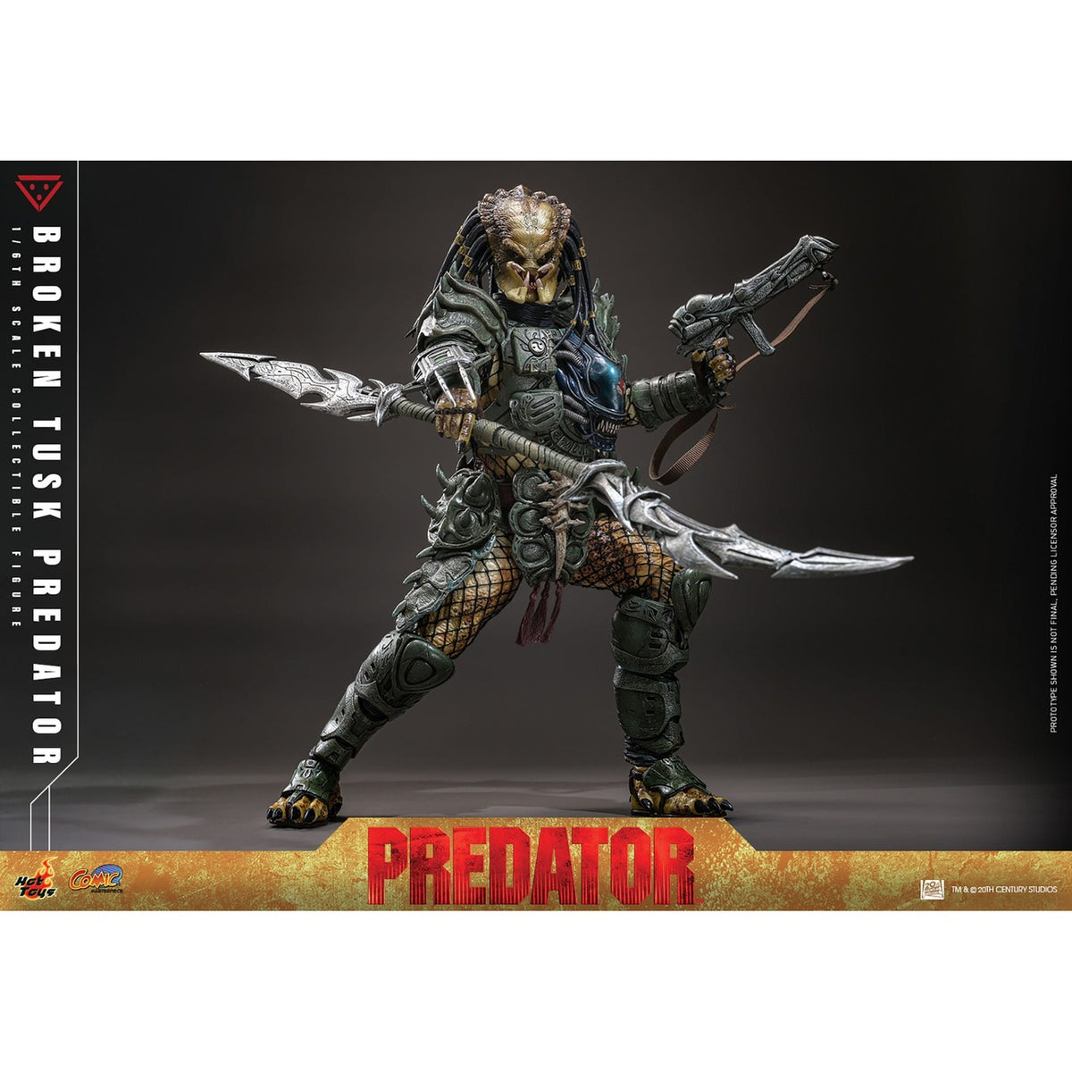 Produktbild Alien vs. Predator - Broken Tusk Predator Masterpiece Actionfigur 1:6