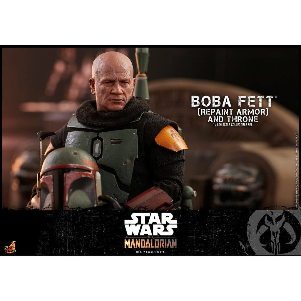 Product image Star Wars: The Mandalorian - Boba Fett 1:6 Scale Action Figure Repaint Armor and Throne Special Edition