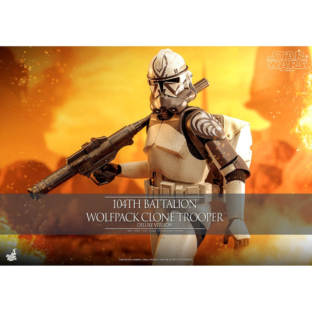 Produktbild Star Wars: The Clone Wars - 104th Battalion Wolfpack Clone Trooper Actionfigur 1:6