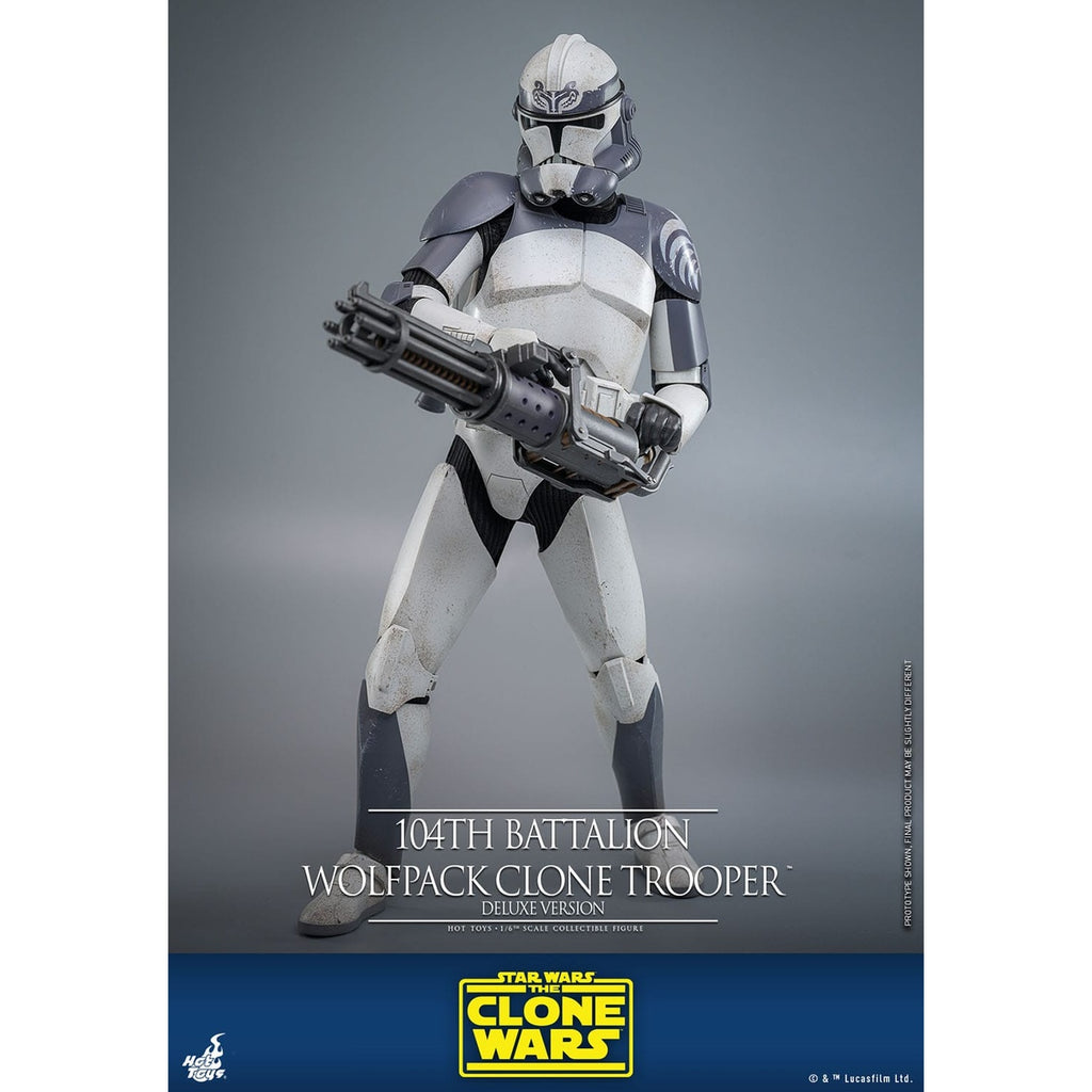 Produktbild Star Wars: The Clone Wars - 104th Battalion Wolfpack Clone Trooper Actionfigur 1:6