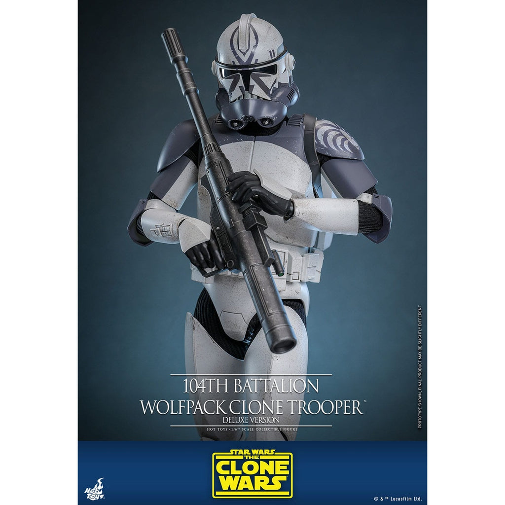 Produktbild Star Wars: The Clone Wars - 104th Battalion Wolfpack Clone Trooper Actionfigur 1:6