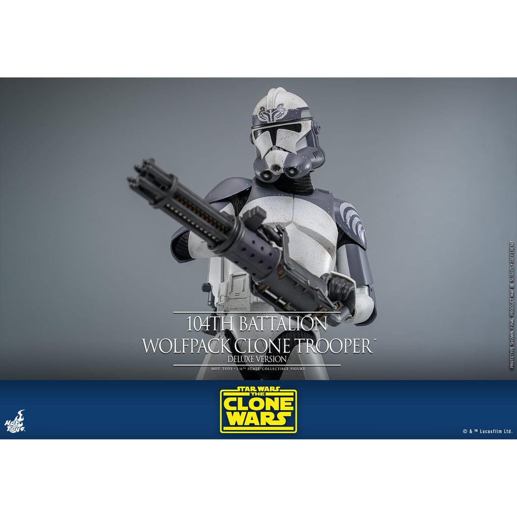 Produktbild Star Wars: The Clone Wars - 104th Battalion Wolfpack Clone Trooper Actionfigur 1:6
