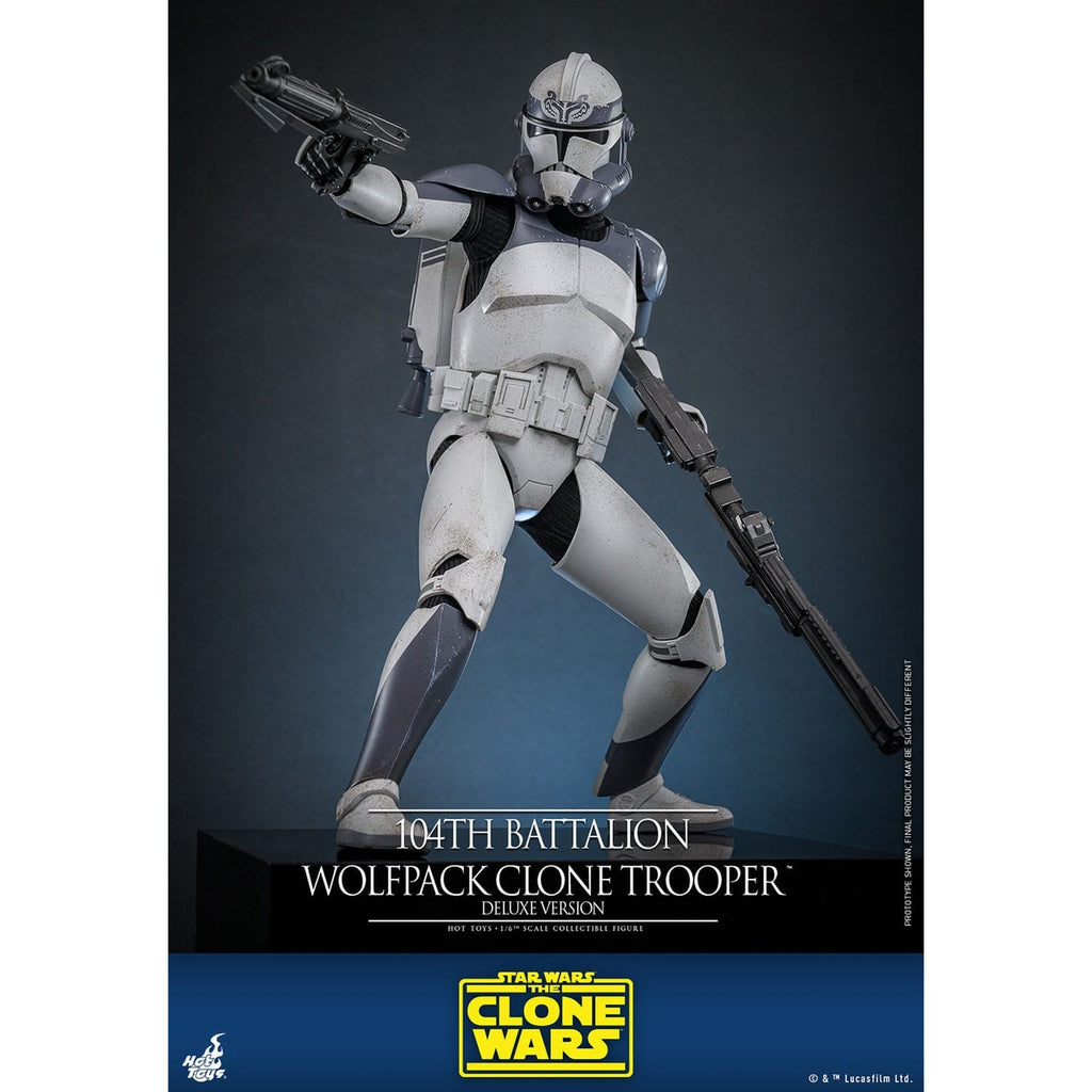 Produktbild Star Wars: The Clone Wars - 104th Battalion Wolfpack Clone Trooper Actionfigur 1:6