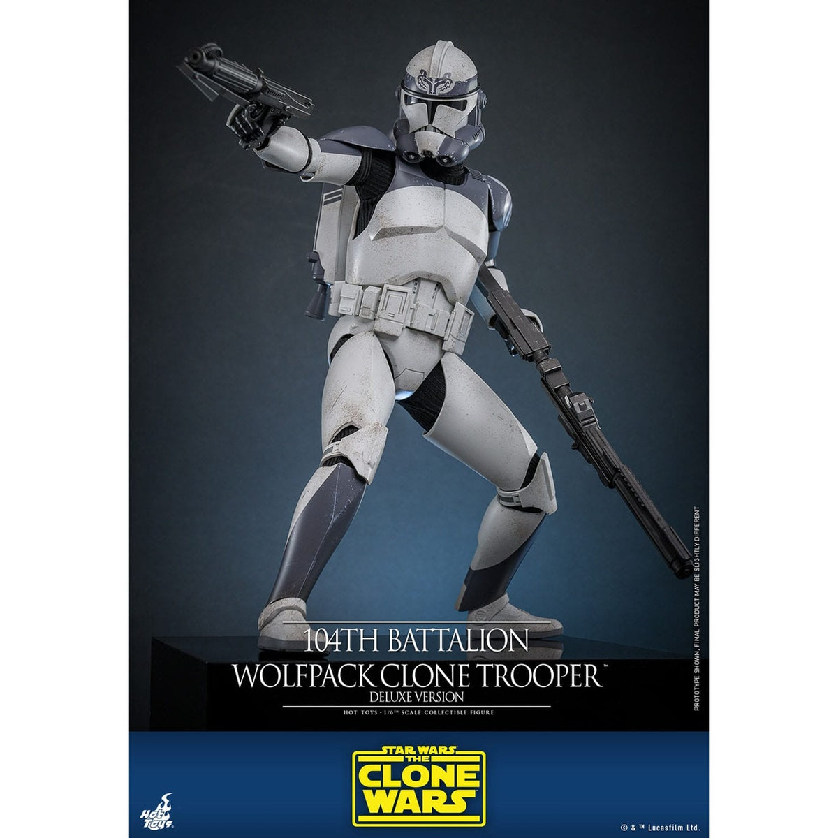 Produktbild Star Wars: The Clone Wars - 104th Battalion Wolfpack Clone Trooper Actionfigur 1:6