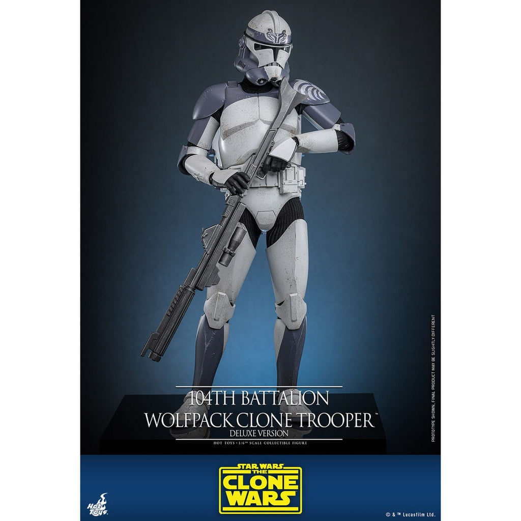 Produktbild Star Wars: The Clone Wars - 104th Battalion Wolfpack Clone Trooper Actionfigur 1:6