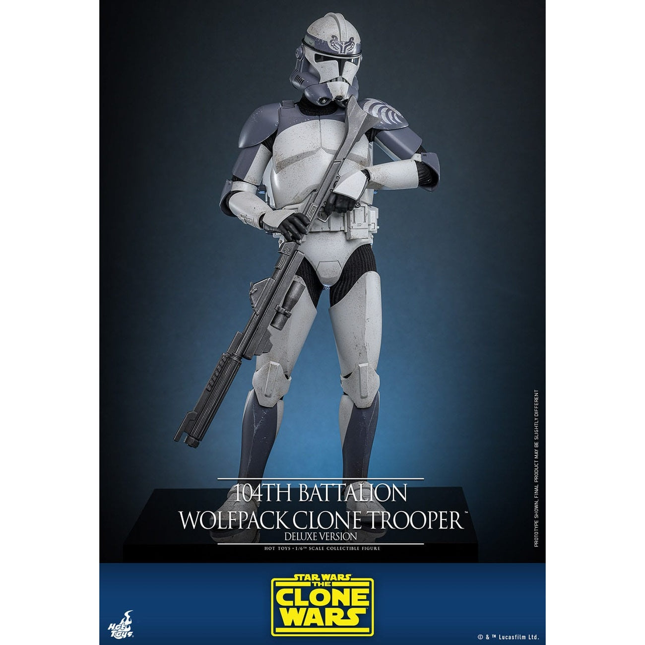 Produktbild Star Wars: The Clone Wars - 104th Battalion Wolfpack Clone Trooper Actionfigur 1:6