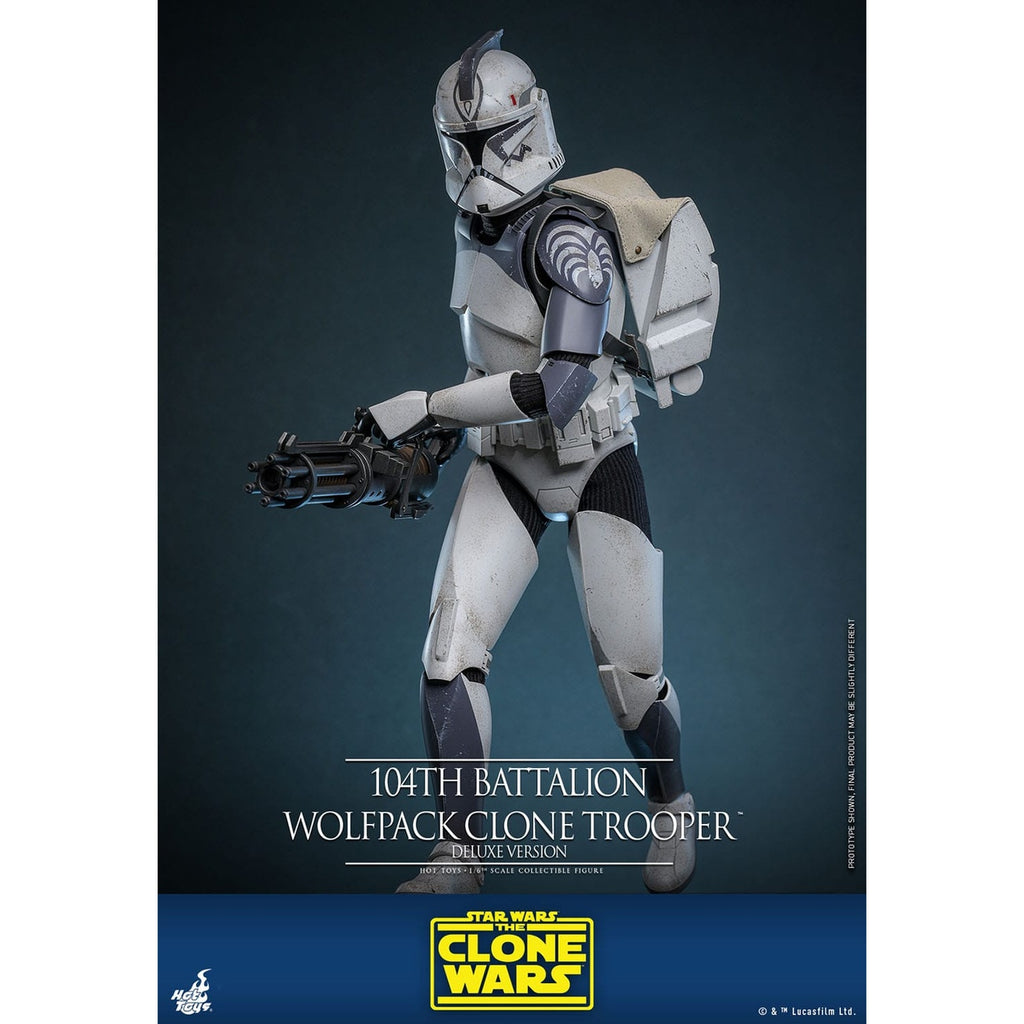 Produktbild Star Wars: The Clone Wars - 104th Battalion Wolfpack Clone Trooper Actionfigur 1:6