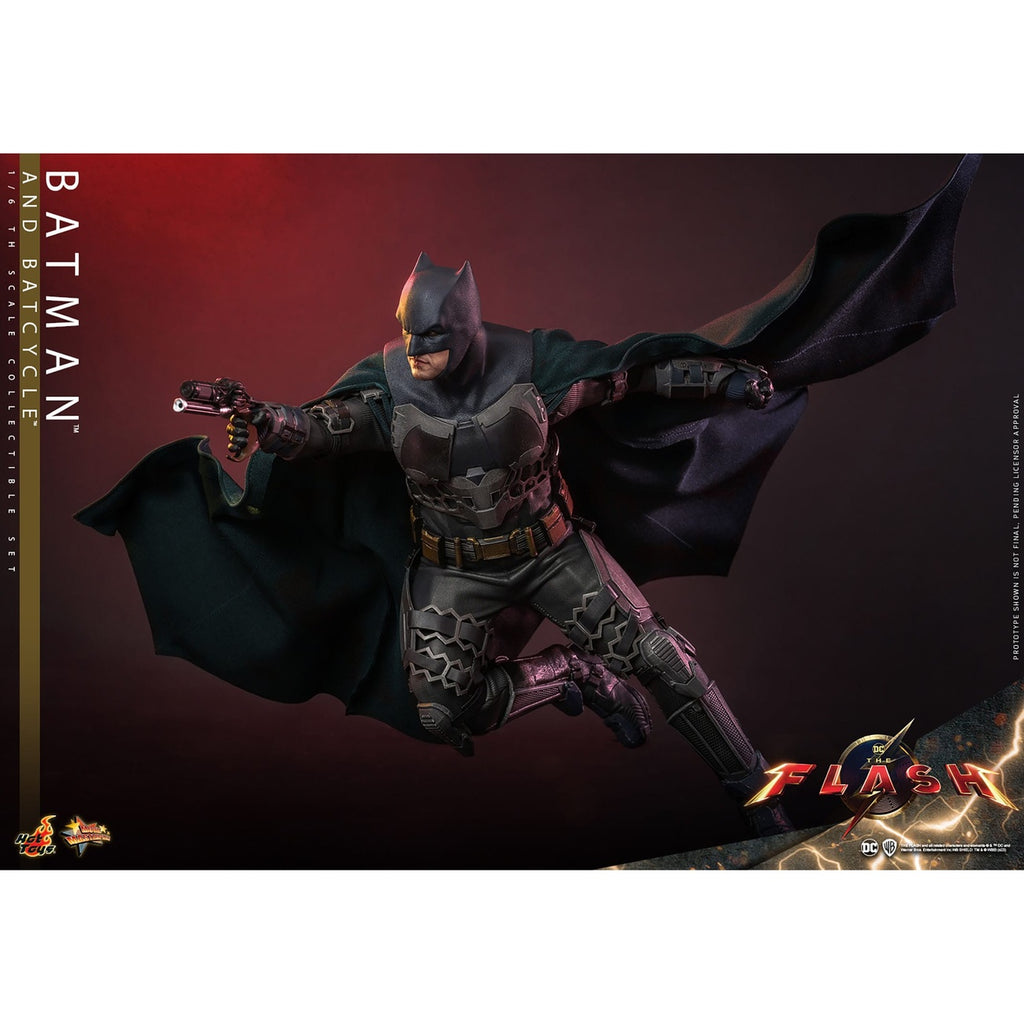 Produktbild The Flash - Batman & Batcycle Masterpiece Actionfiguren Set 1:6