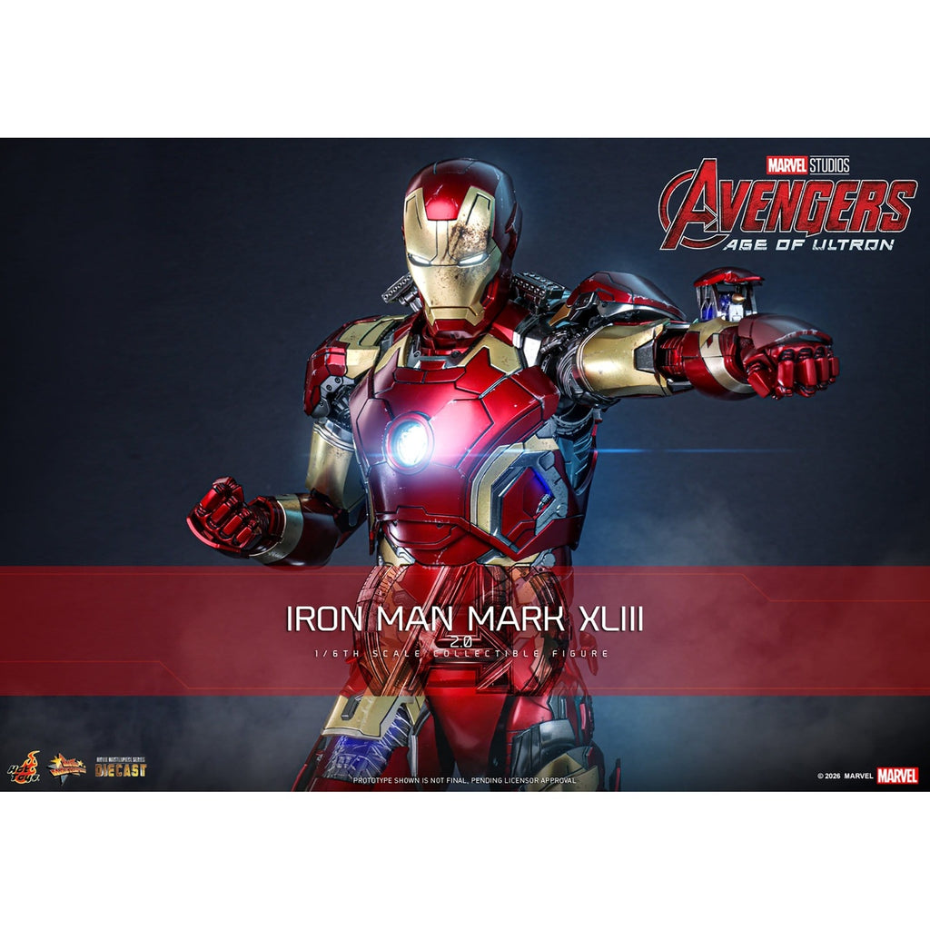 Produktbild Avengers: Age of Ultron - Iron Man Mark XLIII Masterpiece Diecast Actionfigur 1:6