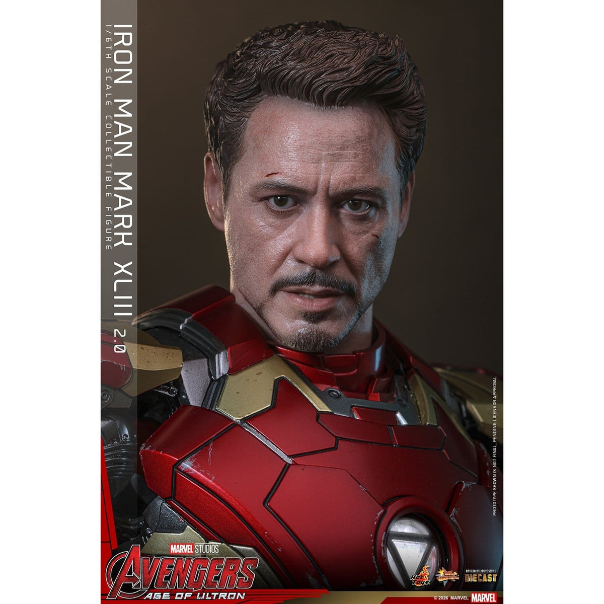 Produktbild Avengers: Age of Ultron - Iron Man Mark XLIII Masterpiece Diecast Actionfigur 1:6
