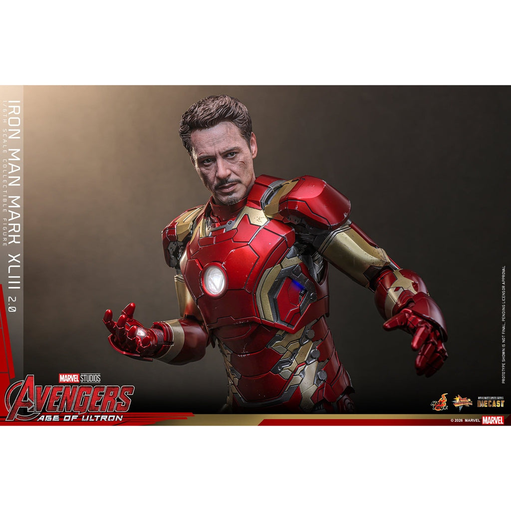 Produktbild Avengers: Age of Ultron - Iron Man Mark XLIII Masterpiece Diecast Actionfigur 1:6