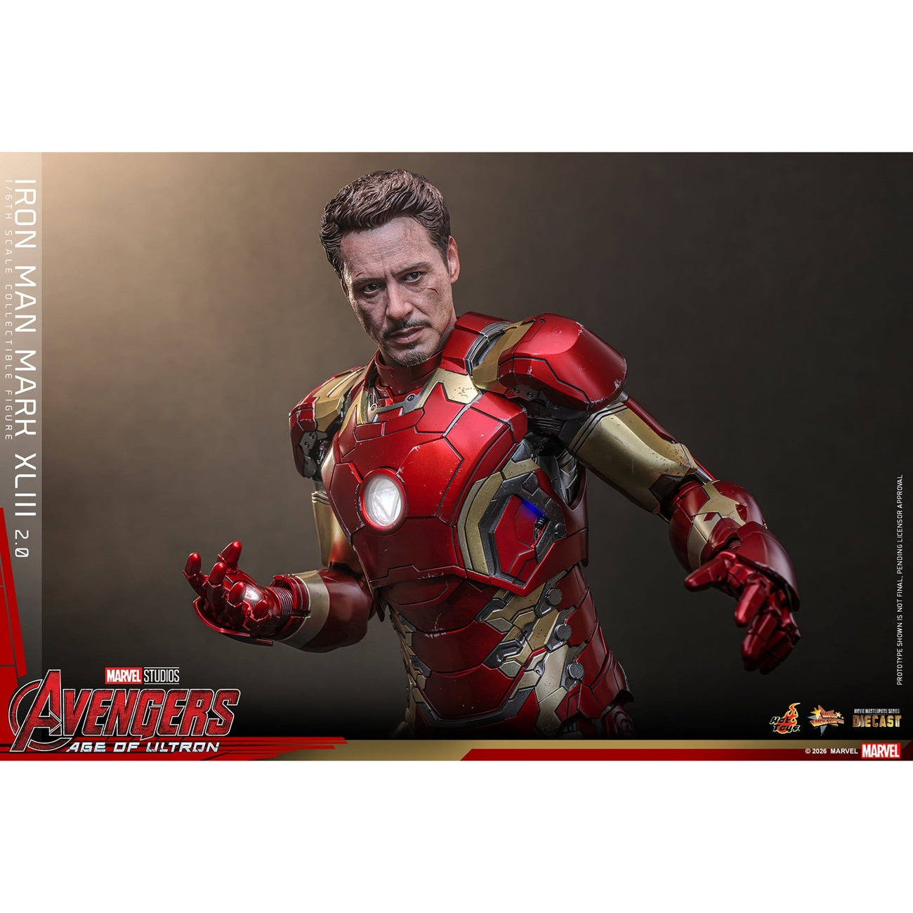 Produktbild Avengers: Age of Ultron - Iron Man Mark XLIII Masterpiece Diecast Actionfigur 1:6