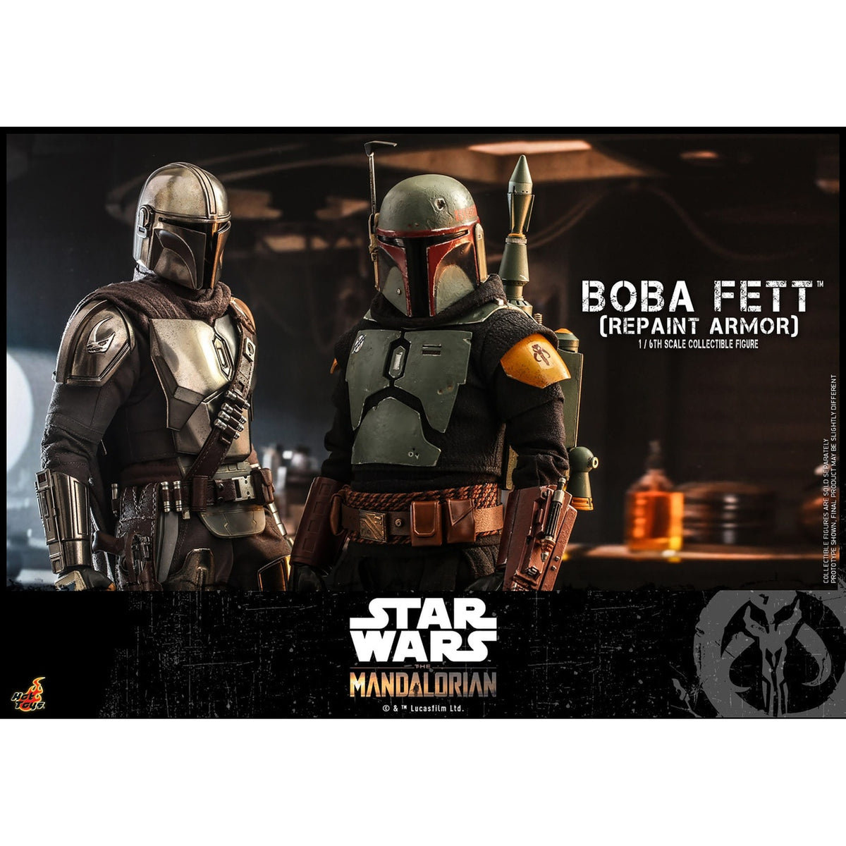 Produktbild Star Wars: The Mandalorian - Boba Fett Actionfigur 1:6 Repaint Armor Special Edition