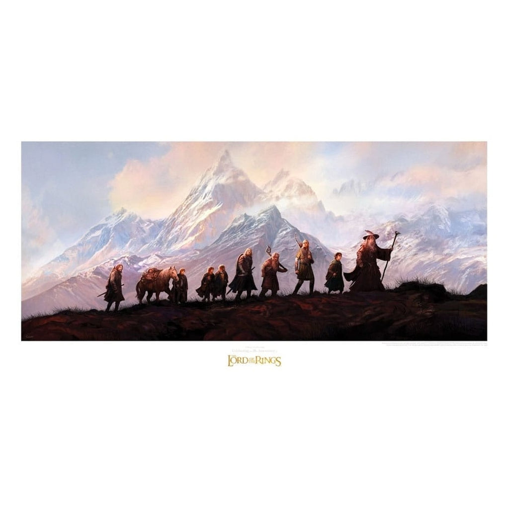 Produktbild Der Herr der Ringe - Die Gefährten Kunstdruck 20th Anniversary