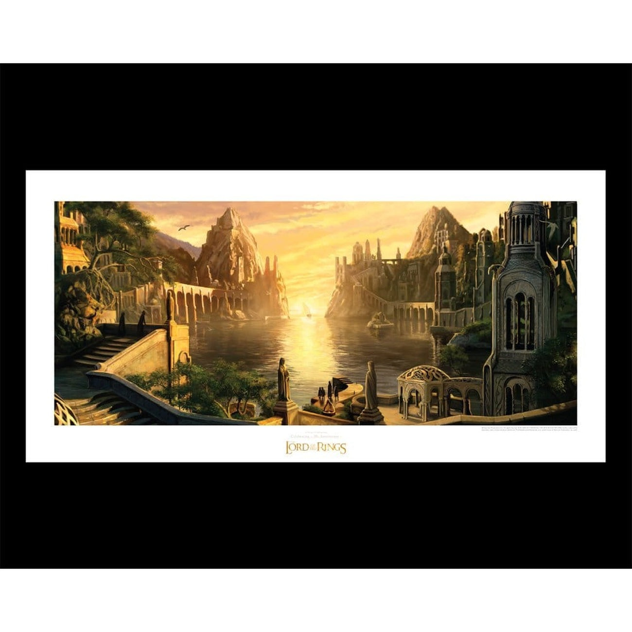 Produktbild Der Herr der Ringe - Die Grauen Anfurten Kunstdruck