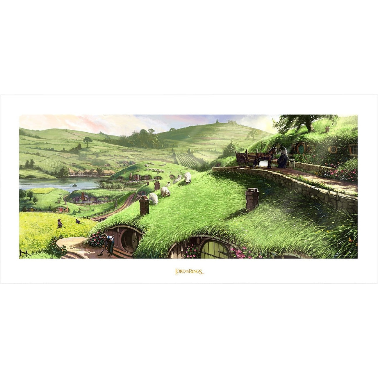 Produktbild Der Herr der Ringe - Auenland Kunstdruck