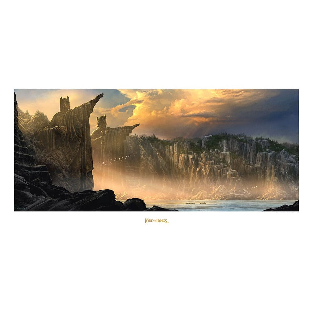 Produktbild Der Herr der Ringe - Argonath die Säulen der Könige Kunstdruck