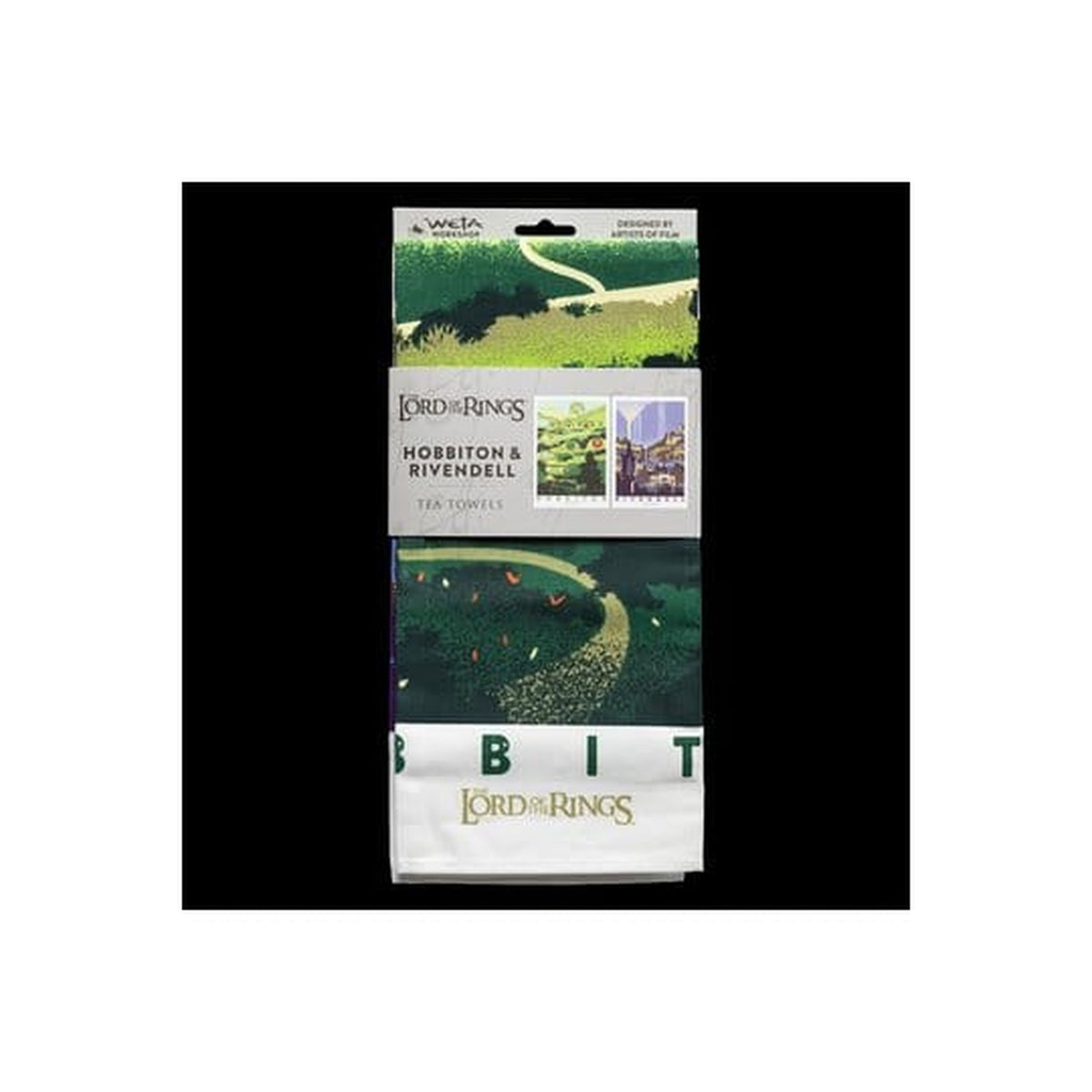 Produktbild Der Herr der Ringe - Rivendell & Hobbiton Geschirrtuch 2er Set