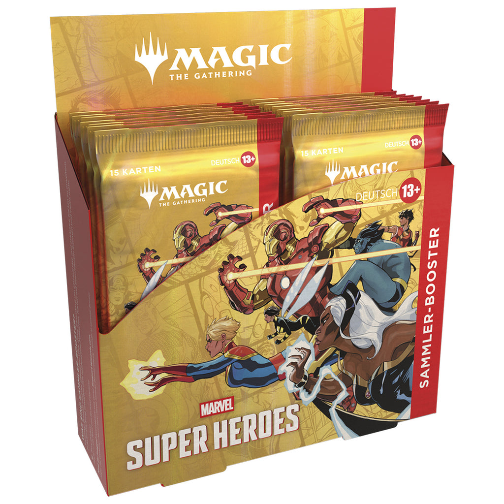 Produktbild Marvel Super Heroes Sammler Booster deutsche Version - Magic The Gathering Display
