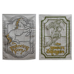 Produktbild Der Herr der Ringe - Grüner Drache und Pony Geschirrtuch 2er Set
