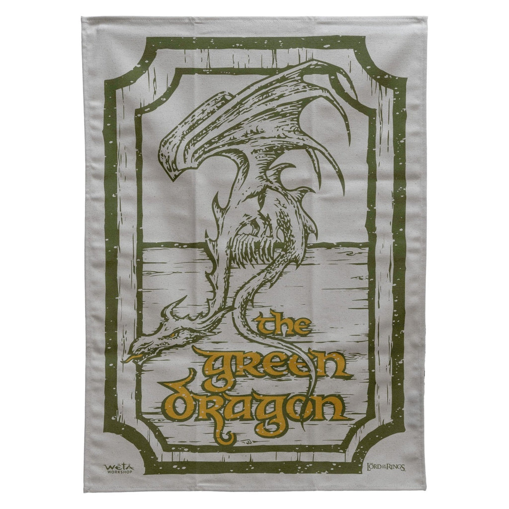 Produktbild Der Herr der Ringe - Grüner Drache und Pony Geschirrtuch 2er Set