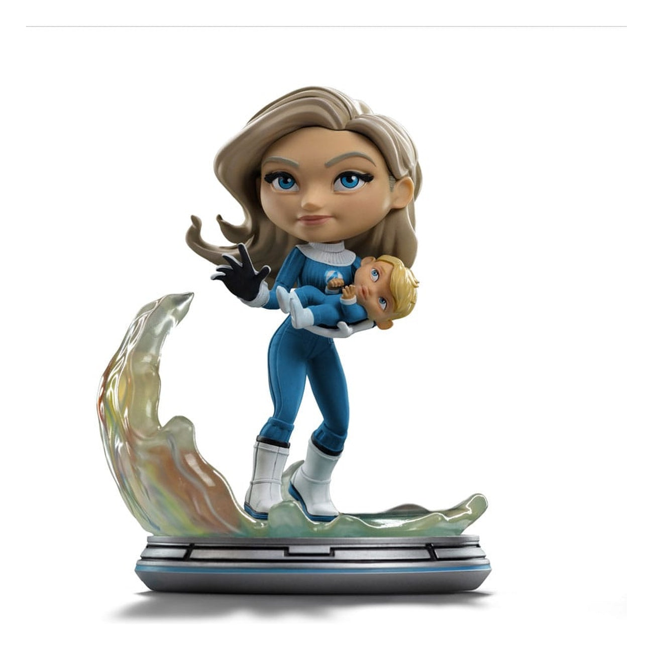 Produktbild Fantastic Four Mini Co. PVC Figur Invisible Woman and Franklin 15 cm