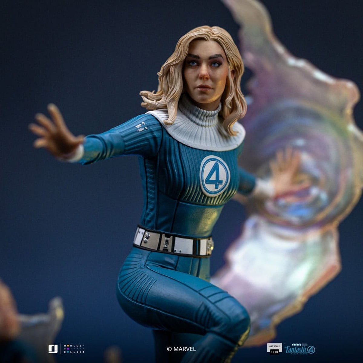 Produktbild Fantastic Four Art Scale Statue 1/10 Invisible Woman and Franklin 28 cm