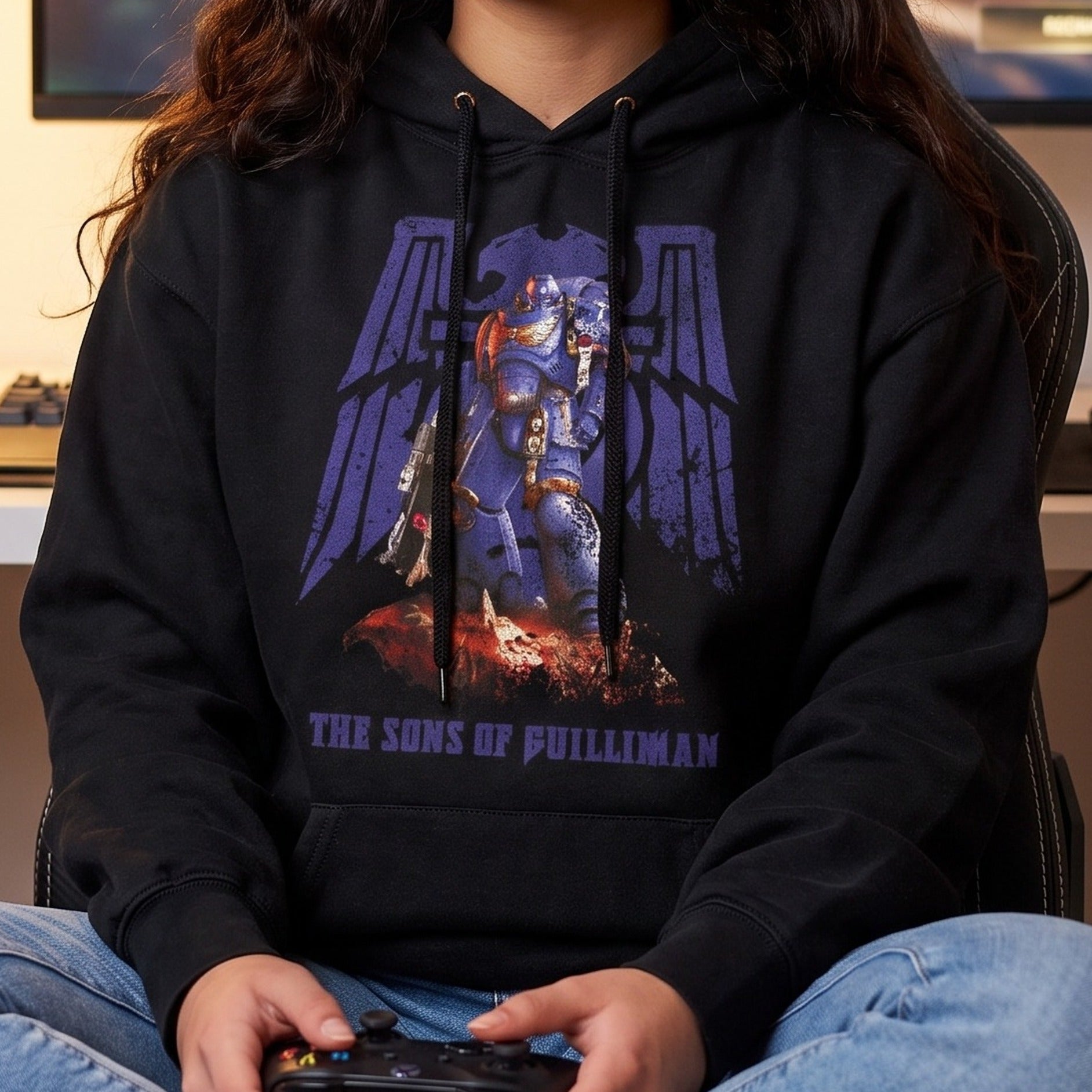 Produktbild Warhammer - Space Marines Hoodie schwarz