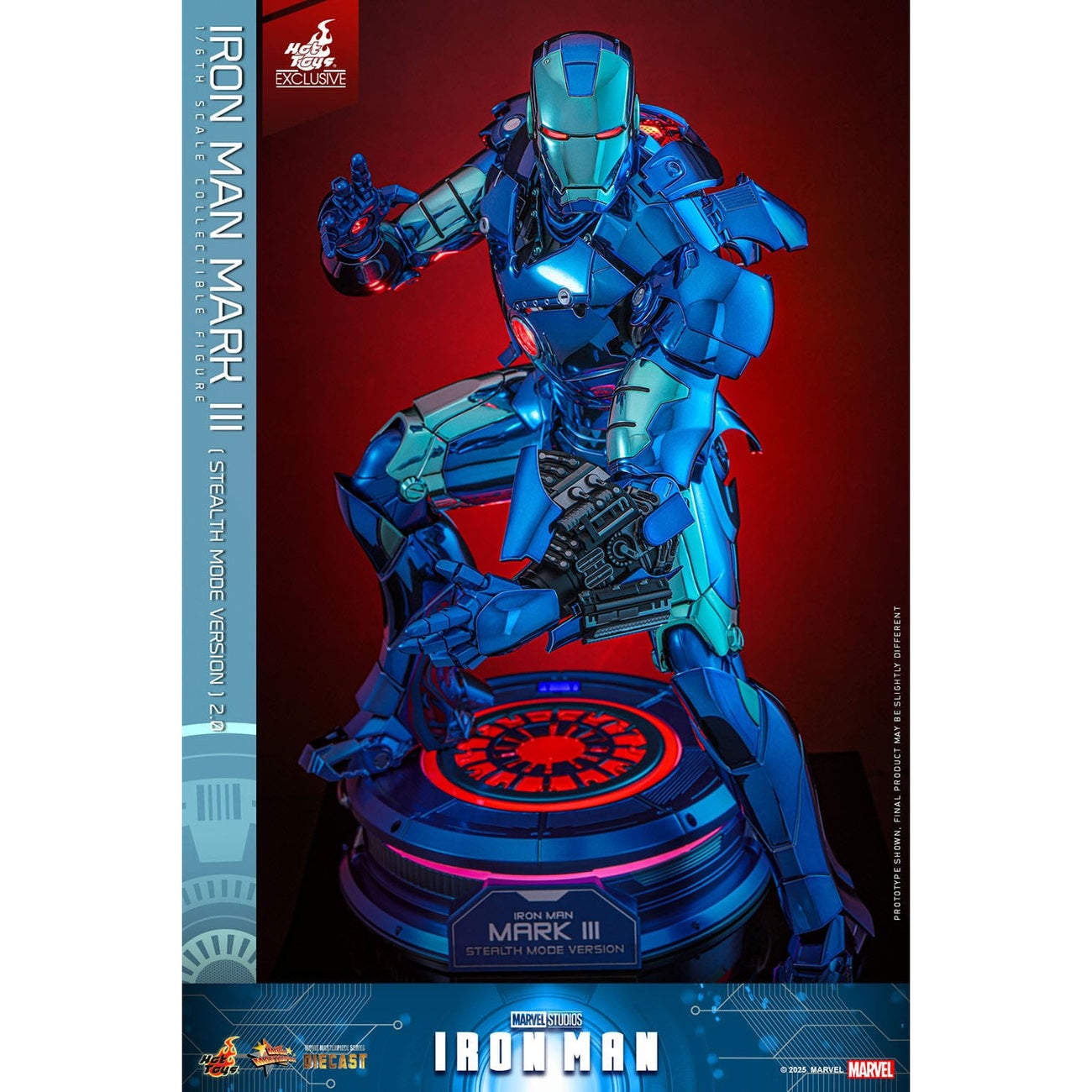Produktbild Iron Man Movie Masterpiece Diecast Actionfigur 1/6 Iron Man Mark III (Stealth Mode Ver.) 2.0 Hot Toys Exclusive 33 cm