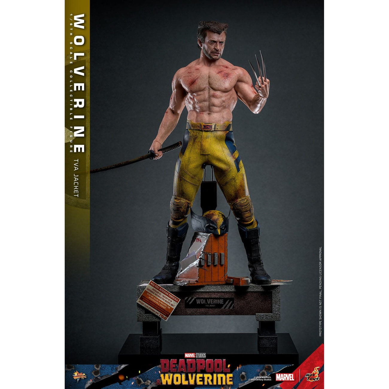 Produktbild Deadpool & Wolverine Movie Masterpiece Actionfigur 1/6 Wolverine (TVA Jacket Version) 31 cm