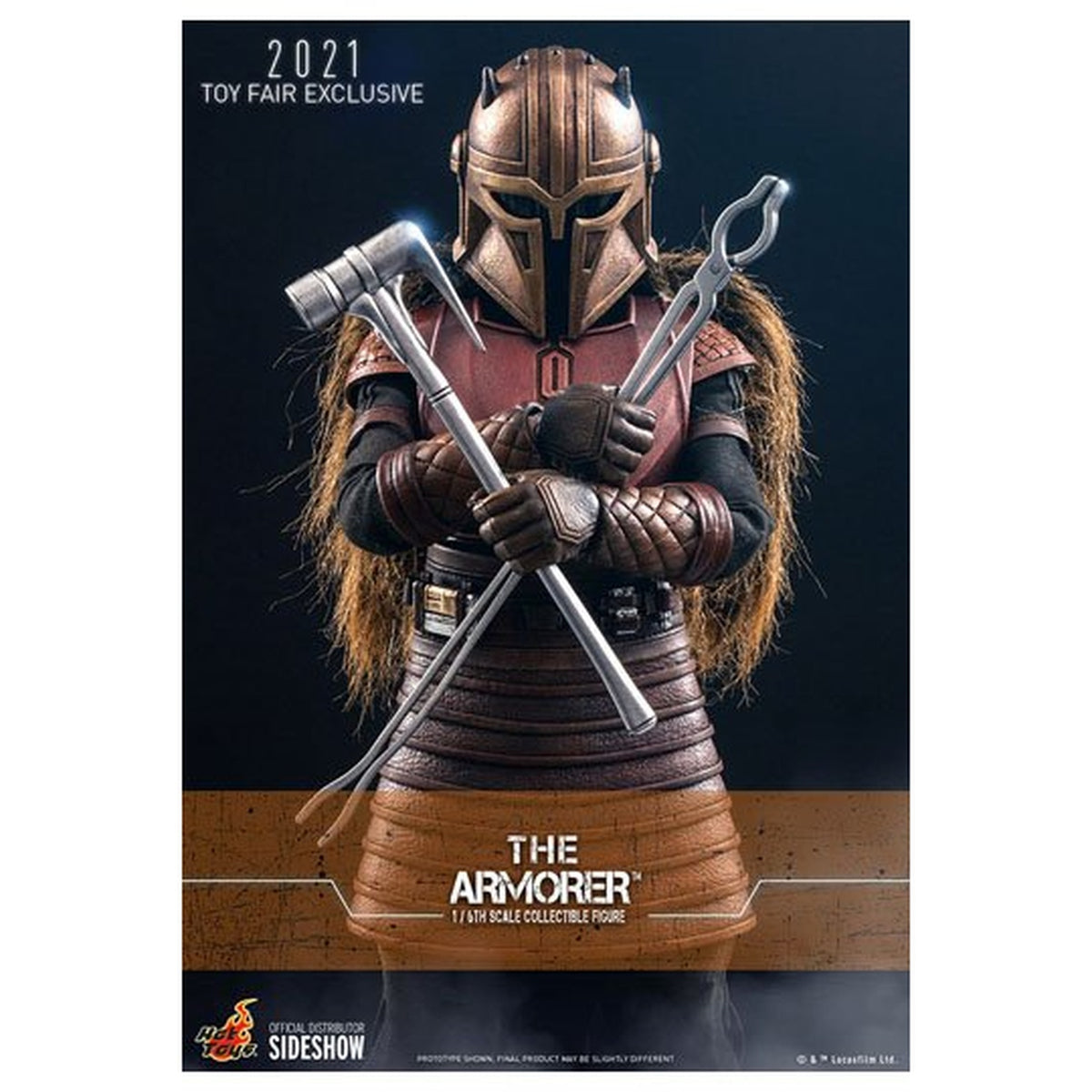 Produktbild Star Wars The Mandalorian Actionfigur 1/6 The Armorer 2021 Toy Fair Exclusive 29 cm