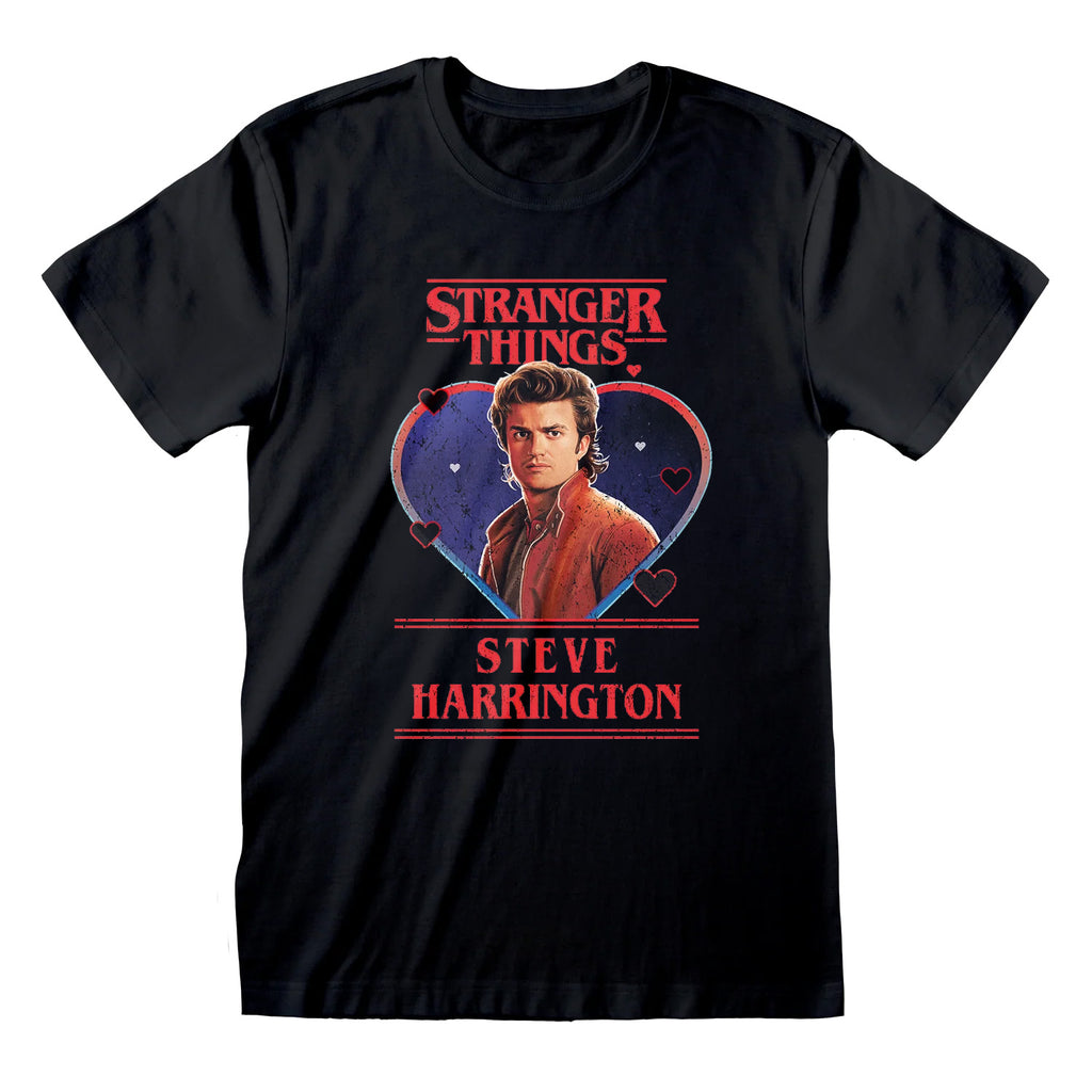 Produktbild Stranger Things - Steve Love T-Shirt schwarz