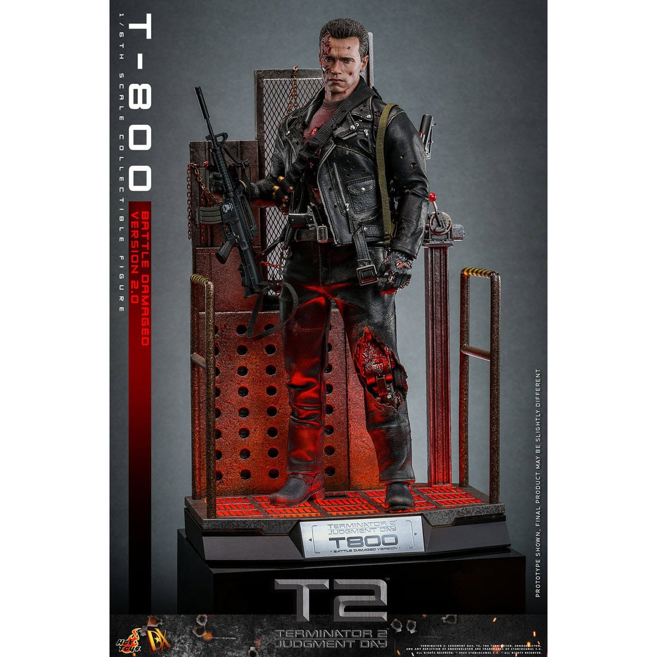 Product image Terminator 2 Movie Masterpiece Action Figure 1/6 T-800 Battle Damaged Version 2.0 32 cm