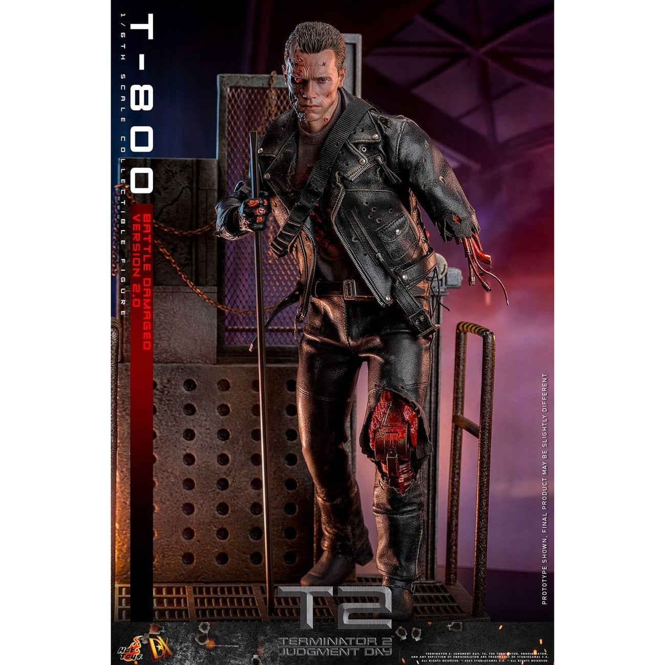 Product image Terminator 2 Movie Masterpiece Action Figure 1/6 T-800 Battle Damaged Version 2.0 32 cm