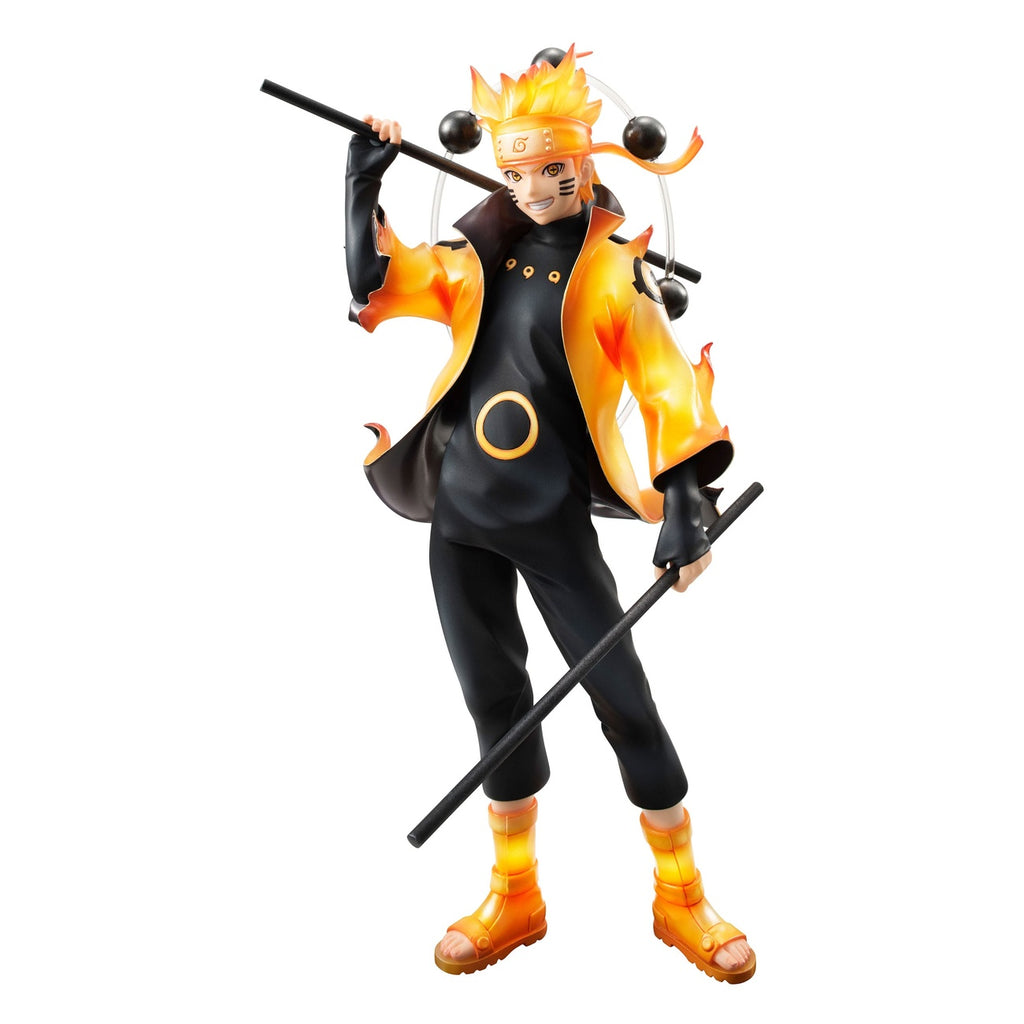 Naruto Shippuden G.E.M. Serie PVC Statue Naruto Uzumaki Six Paths Sage Mode 15th Anniversary Ver. 22 cm